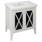 Sapho Cross - Meuble pour lavabo 70x81x47 cm, blanc CR275