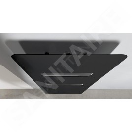 Sapho Tabella - Sèche-serviettes 590x1490 mm, noir mat MI1457