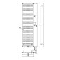 Bruckner Albrecht - Elément chauffant 400x1570 mm, connexion centrale, blanc 600.113.4 Bruckner Albrecht - Elément chauffant 400x1570 mm, connexion centrale, blanc 600.113.4