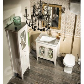 Sapho Cross - Meuble pour lavabo 70x81x47 cm, blanc CR275