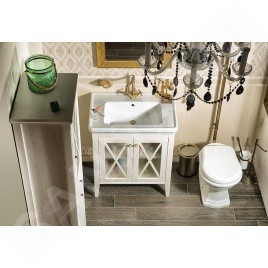 Sapho Cross - Meuble pour lavabo 70x81x47 cm, blanc CR275