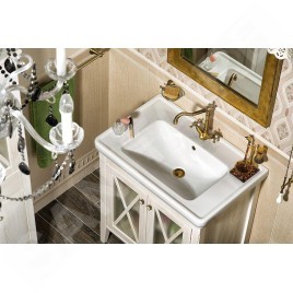 Sapho Cross - Meuble pour lavabo 70x81x47 cm, blanc CR275