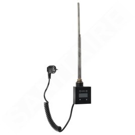 Sapho KTX - Tige chauffante avec thermostat, 400 W, noir mat KTX-B-400