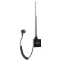 Sapho KTX - Tige chauffante avec thermostat, 400 W, noir mat KTX-B-400
