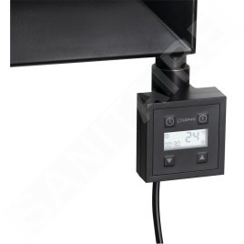 Sapho KTX - Tige chauffante avec thermostat, 800 W, noir mat KTX-B-800