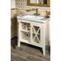 Sapho Cross - Meuble pour lavabo 70x81x47 cm, blanc CR275