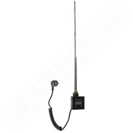 Sapho KTX - Tige chauffante avec thermostat, 800 W, noir mat KTX-B-800