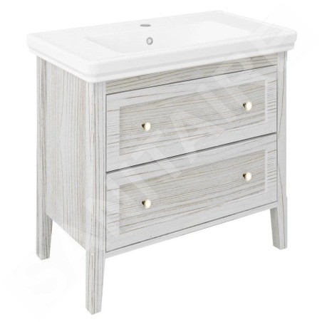 Sapho Cross - Meuble pour lavabo 85x81x47 cm, blanc CR291