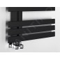 Sapho Silvana - Corps de chauffe 124x50 cm, noir mat IR154B Sapho Silvana - Corps de chauffe 124x50 cm, noir mat IR154B