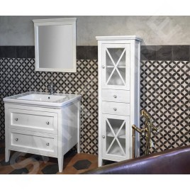 Sapho Cross - Meuble pour lavabo 85x81x47 cm, blanc CR291