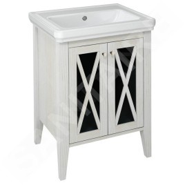 Sapho Cross - Meuble-vasque 550x810x430 mm, 2 portes, vieux blanc CR260