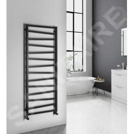 Sapho Zig - Sèche-serviette 600x1572 mm, 709 W, noir ZG616B
