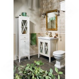 Sapho Cross - Meuble-vasque 550x810x430 mm, 2 portes, vieux blanc CR260