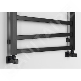 Sapho Zig - Sèche-serviette 600x1810 mm, 824 W, noir ZG619B