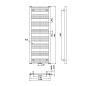 Bruckner Albrecht - Sèche-serviette 400x1250 mm, 437 W, noir 600.112.6 Bruckner Albrecht - Sèche-serviette 400x1250 mm, 437 W, noir 600.112.6