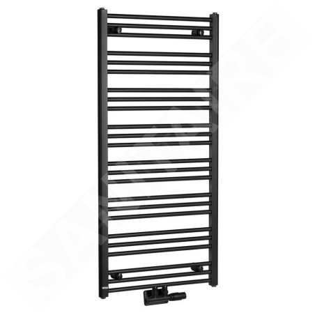Bruckner Albrecht - Sèche-serviette 600x1250 mm, 611 W, noir 600.117.6