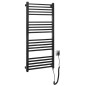Sapho Metro-E - Sèche-serviettes 50x106 cm, 400 W, noir mat ME410B