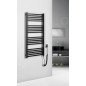 Sapho Metro-E - Sèche-serviettes 50x106 cm, 400 W, noir mat ME410B