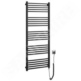 Sapho Metro-E - Sèche-serviettes 50x134 cm, 500 W, noir mat ME513B