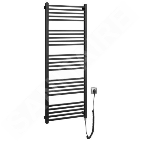 Sapho Metro-E - Sèche-serviettes 50x134 cm, 500 W, noir mat ME513B