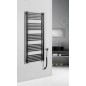 Sapho Metro-E - Sèche-serviettes 50x134 cm, 500 W, noir mat ME513B