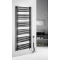 Sapho Metro-E - Sèche-serviettes 60x162 cm, 800 W, noir mat ME616B