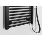 Aqualine Chauffage - Elément chauffant 45x132 cm, 400 W, noir mat ILE34TB