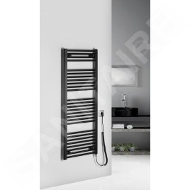 Aqualine Chauffage - Elément chauffant 45x132 cm, 400 W, noir mat ILE34TB