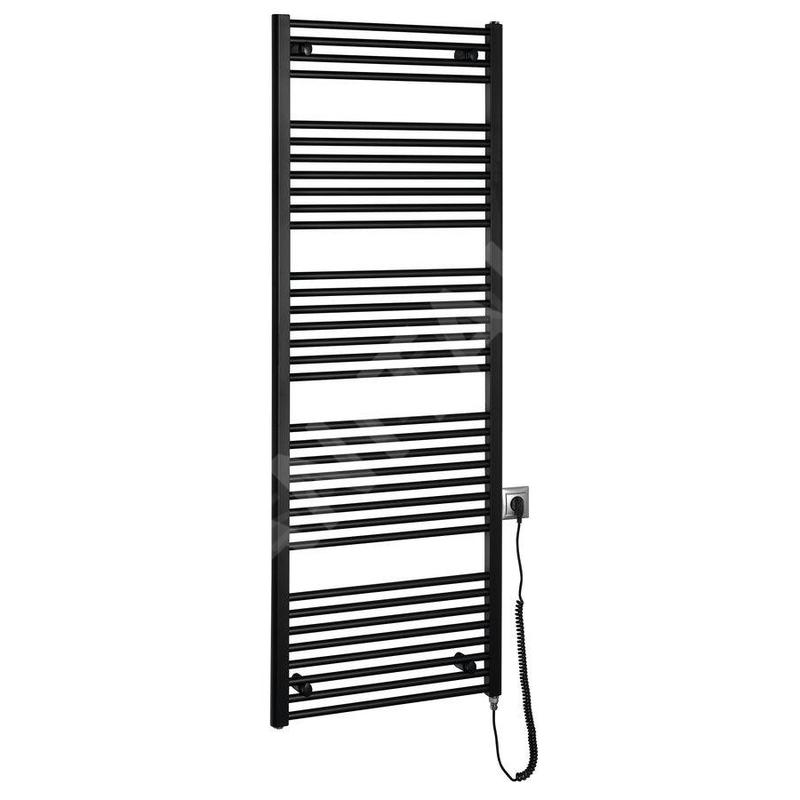 Aqualine Chauffage - Elément chauffant 60x168 cm, 800 W, noir mat ILE66TB