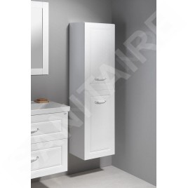 Aqualine Favolo - Armoire avec panier, 400x1500x310 mm, 1 porte L/P, blanc mat FV160