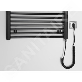 Aqualine Chauffage - Elément chauffant 60x96 cm, 400 W, noir mat ILE96TB