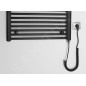Aqualine Chauffage - Elément chauffant 60x96 cm, 400 W, noir mat ILE96TB