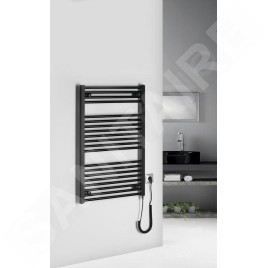 Aqualine Chauffage - Elément chauffant 60x96 cm, 400 W, noir mat ILE96TB