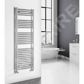 Aqualine Alya - Sèche-serviettes 142 x 50 cm, 457 W, chrome LLC203