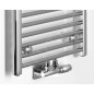 Aqualine Alya - Sèche-serviettes 119 x 50 cm, 345 W, chrome LLS302