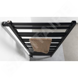 Sapho Metro Space - Sèche-serviettes 55x143 cm, 525 W, noir mat IR438B