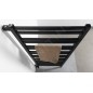 Sapho Metro Space - Sèche-serviettes 55x143 cm, 525 W, noir mat IR438B