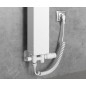 Bruckner Wicher - Kit de raccordement thermostatique, raccordement central 50 mm, blanc 600.331.4
