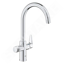 Grohe Blue Pure - Mitigeur d'évier StartCurve avec filtration, chrome 30592000