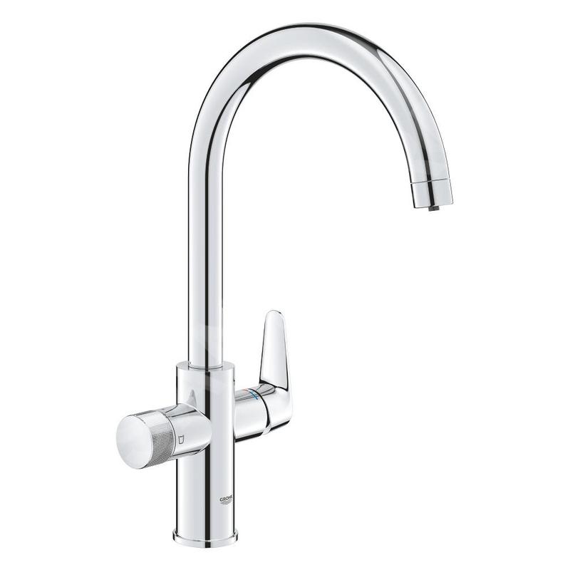 Grohe Blue Pure - Mitigeur d'évier StartCurve avec filtration, chrome 30592000