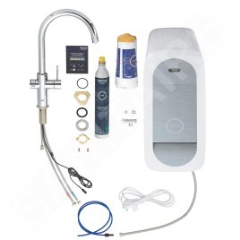 Grohe Blue Home - Mitigeur d’évier Connected, avec unité réfrigérante et filtration, chrome 31455001
