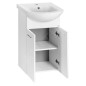 Aqualine Zoja - Meuble lavabo 420x740x250 mm, 2 portes, blanc 51045A Aqualine Zoja - Meuble lavabo 420x740x250 mm, 2 portes, blanc 51045A