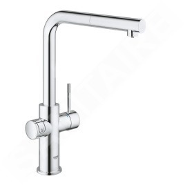 Grohe Blue Home - Mitigeur d’évier avec fonction filtrante et unité réfrigérante, chrome 31539000