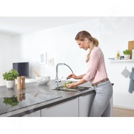 Grohe Blue Home - Mitigeur d’évier avec fonction filtrante et unité réfrigérante, chrome 31539000
