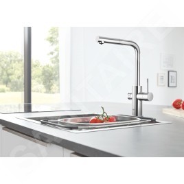 Grohe Blue Home - Mitigeur d’évier avec fonction filtrante et unité réfrigérante, chrome 31539000