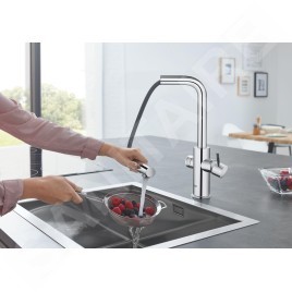 Grohe Blue Home - Mitigeur d’évier avec fonction filtrante et unité réfrigérante, chrome 31539000