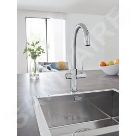 Grohe Blue Home - Mitigeur d’évier avec fonction filtrante et unité réfrigérante, chrome 31539000