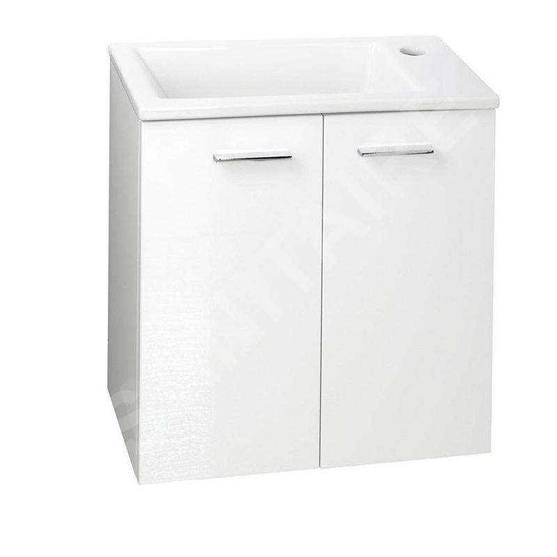Aqualine Zoja - Meuble lavabo 490x500x245 mm, 2 portes, blanc 51047A Aqualine Zoja - Meuble lavabo 490x500x245 mm, 2 portes, blanc 51047A