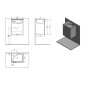 Aqualine Zoja - Meuble lavabo 400x500x320 mm, 1 porte, blanc 51048A Aqualine Zoja - Meuble lavabo 400x500x320 mm, 1 porte, blanc 51048A