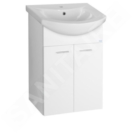 Aqualine Zoja - Meuble lavabo 508x740x300 mm, blanc 51055A